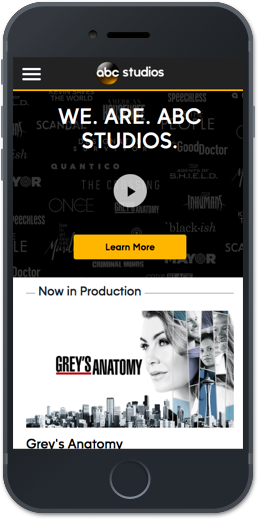 Abc studios web mobile